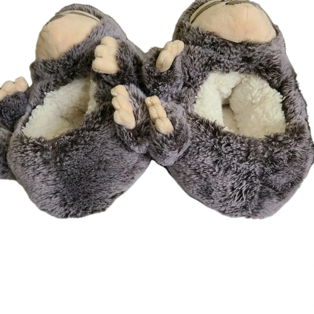 CAT &‎ JACK Kids Child Sloth  Loafer Slippers Cat & Jack Gray Sz 13/1